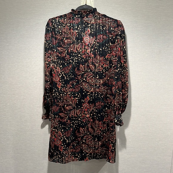 New Mango floral mini dress with lurex - Picture 3 of 5